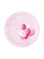 bigiemme bigiemme piatto carta d 18 cm 1 compleanno palloncini rosa cf 8 pz ean 8054317181831
