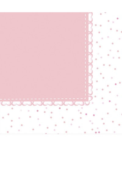 bigiemme bigiemme tovagliolo baby cuori rosa 33 x 33 cm cf 20 pz ean 8054317181923
