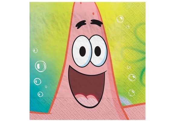 bigiemme bigiemme tovagliolo spongebob 33 x 33 cm multicolor 16 pz ean 30194099085176