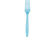 Fourchette en plastique Bigiemme H 18 cm Bleu 24 pièces