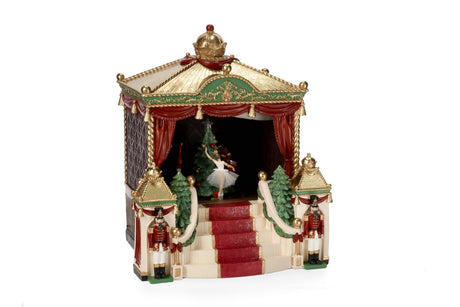 bizzotto bizzotto decoro di natale jocelin teatro ballerini con led h 40 cm l 342 cm l 30 cm rosso ean 8051836758285