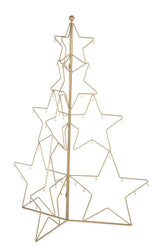 bizzotto bizzotto espositore amalie pino di natale con ganci h 110 cm acciaio oro ean 8051836752603