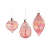 Pendentif de Noël Bizzotto Wink en verre rouge assorti (1 pièce)