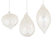Pendentif de Noël Bizzotto Wink en verre transparent assorti, 1 pièce
