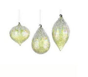 Pendentif de Noël Bizzotto Wink en verre vert assorti, 1 pièce