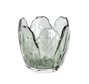 Porte-bougie chauffe-plat Bizzotto 1P Harald Natale H 8 cm D 8,5 cm Verre vert