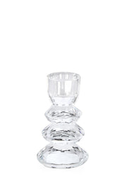 Bizzotto Eldrid 1P Bougeoir H 10,8 Cm D 6 Cm Verre Transparent