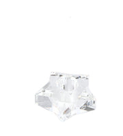 Bizzotto Bougeoir de Noël Eldrid Star H 4 cm P 7,5 cm Verre Transparent