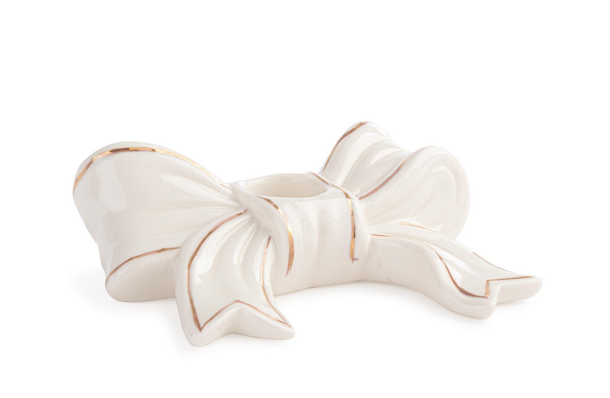 bizzotto bizzotto portacandela di natale lovable fiocco h 44 cm 122 x 10 cm ceramica bianco ean 8051836752726