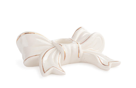 bizzotto bizzotto portacandela di natale lovable fiocco h 44 cm 122 x 10 cm ceramica bianco ean 8051836752726