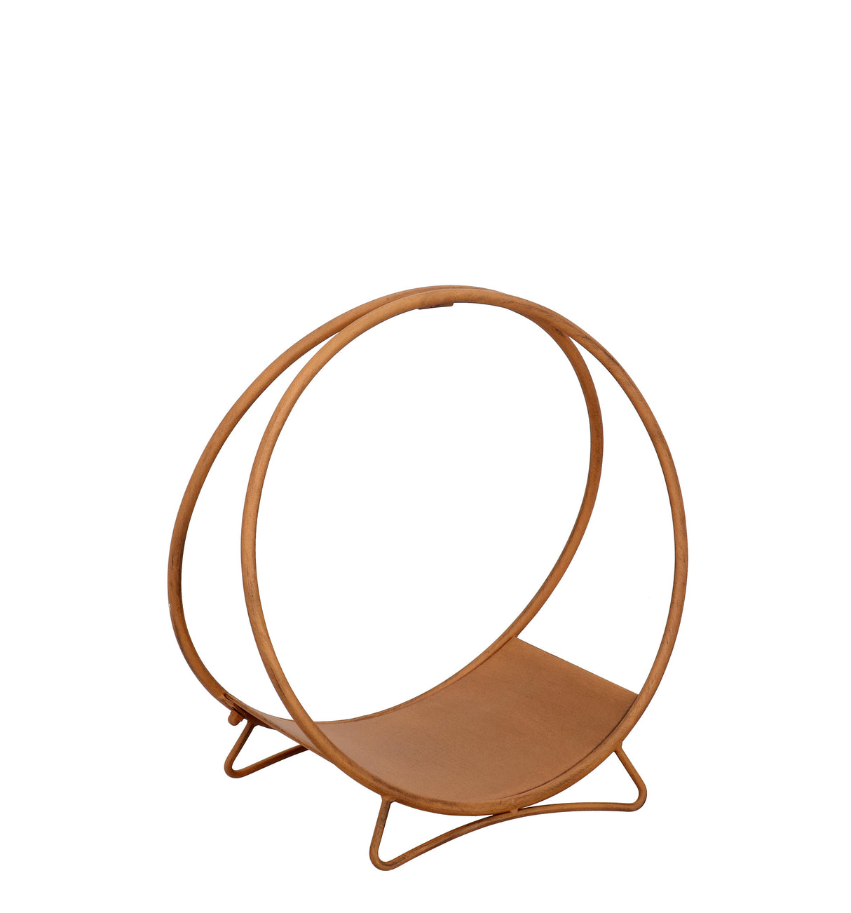 bizzotto bizzotto portalegna di natale ronny tondo h 50 cm d 49 cm acciaio ruggine ean 8051836719033