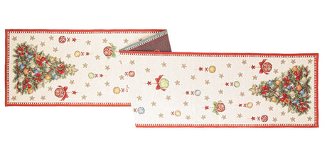 bizzotto bizzotto runner mabel con albero di natale 183 x 33 cm bianco ean 8051836703995