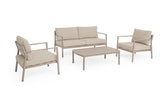 bizzotto bizzotto set 4 salotto sirius timber big con cuscini divano 2 poltrone e tavolino ean 8051836778771