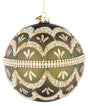 bizzotto bizzotto sfera di natale beloved d 150 mm vetro verde con brillanti e perle ean 8051836743403