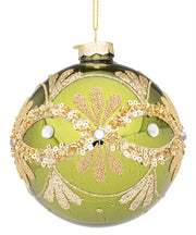 Boule de Noël Bizzotto Garish D 100 mm en verre vert
