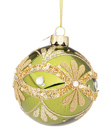 bizzotto bizzotto sfera di natale garish d 80 mm vetro verde ean 8051836734746