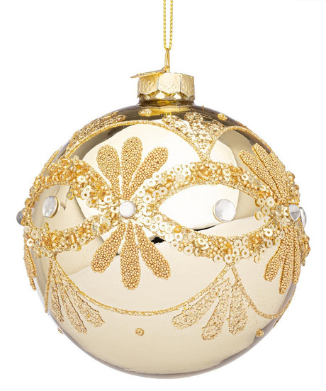 bizzotto bizzotto sfera di natale garish lucida d 100 cm vetro champagne ean 8051836734692