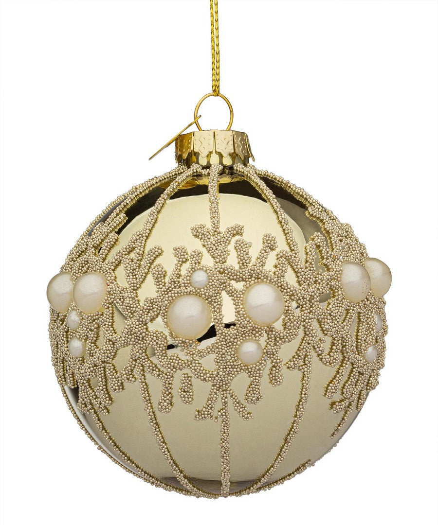 bizzotto bizzotto sfera di natale gem d 80 mm vetro lucido champagne ean 8051836742208