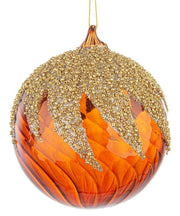 Boule de Noël Bizzotto Vortex D 100 mm Verre Brun Or