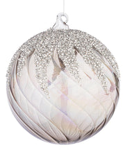 Boule de Noël Bizzotto Vortex D 150 mm Verre Gris Or