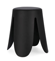 Tabouret Bizzotto Imogen, diamètre 37 cm, hauteur 47 cm, noir