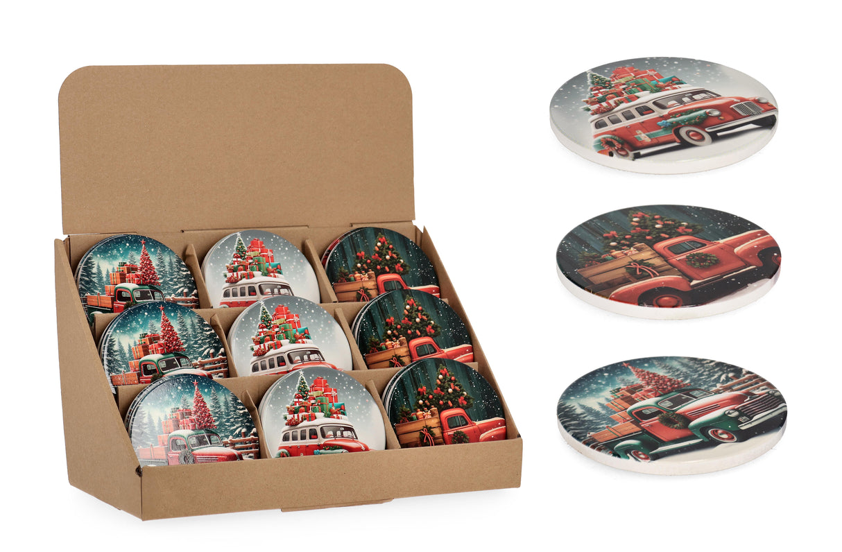 bizzotto bizzotto sottobicchiere di natale gwen pickup ass d 108 cm ceramica multicolor 1 pz ean 8051836760233