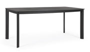 Bizzotto Alcora Table d'extérieur Anthracite Aluminium Pierre 180×90 cm