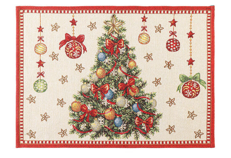 bizzotto bizzotto tovaglietta con albero di natale mabel 48 x 33 cm bianco ean 8051836703988