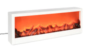 Cheminée rectangulaire Bizzotto Lester avec LED blanche