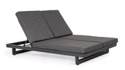 Lit bébé double Bizzotto à roulettes Infinity Anthracite