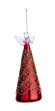 Pendentif Bizzotto en verre de Noël Winslows Red Angel L