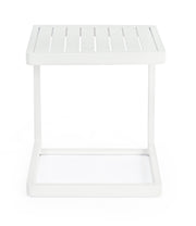 Bizzotto Konnor Table Basse Extérieure Blanche Aluminium 40 cm