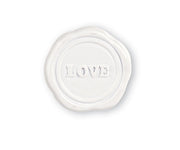 Autocollants de cire à cacheter blanche Cupido&Co. Love, 24 pièces