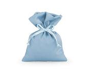 Porte-confettis en satin Cupido&Co. 100 x 140 mm Bleu 12 pièces