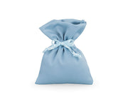 Porte-confettis en satin Cupido&Co. 80 x 100 mm Bleu 12 pièces