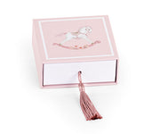 Box à chevaux Cupido&Co. avec pompon 70 x 70 x 30 mm Rose