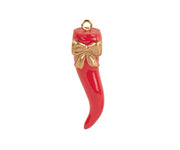 Cupido&Co. Corne Rouge avec Nœud H 47 Mm à Suspendre Idéal Dragée
