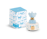 Cupido&Co. Éléphantino Carrousel Musical Bleu Ciel avec Boîte H 120 mm Idéal pour Dragées