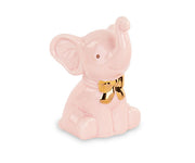 Cupido&Co. Petite Éléphant Rose Décoratif – Cadeau de Naissance et Baptême en Résine H 8 cm