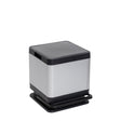dea home dea home pattumiera tokyo 40l effetto alluminio 38 x 425 cm h 44 cm bidone rifiuti pratico ed elegante ean 8009371046008