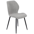 di mo commerciale di mo commerciale sedia jole in tessuto grigio con gambe in metallo nero sedia design moderna ean 8010402501120