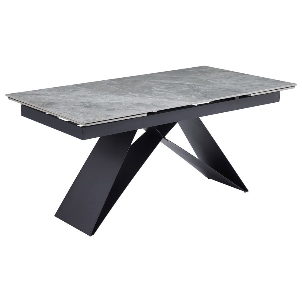 di mo commerciale di mo commerciale tavolo allungabile darren 160 240 x 90 h 77 cm piano in ceramica grigio design moderno ean 8010402507924