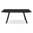 di mo commerciale di mo commerciale tavolo allungabile trevor 160 240 x 90 cm h 75 cm piano in ceramica nero marmorizzato ean 8010402496037