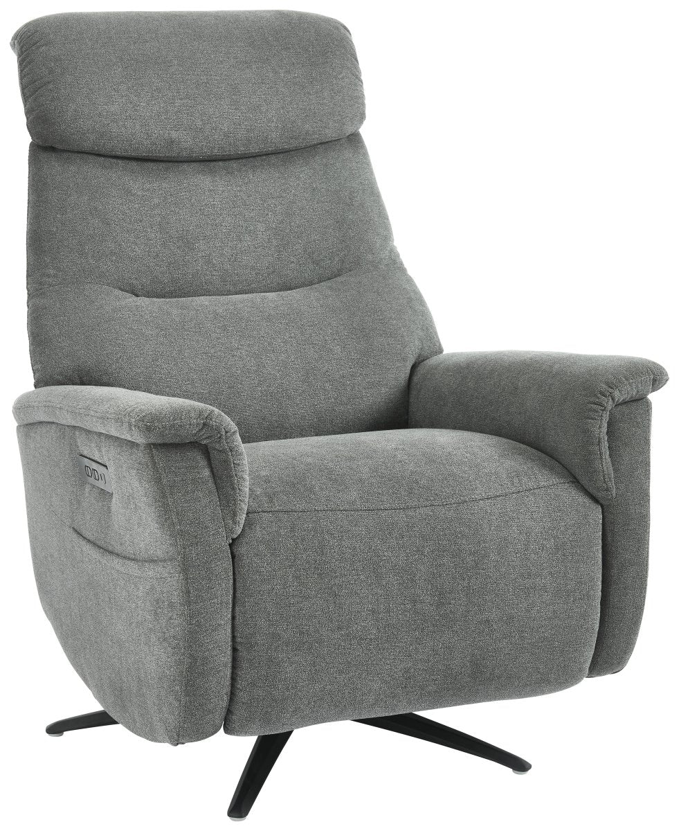 di mo di mo poltrona relax jacquelin in tessuto grigio scuro con regolazione elettrica poltrona comfort recliner ean 8010402506804