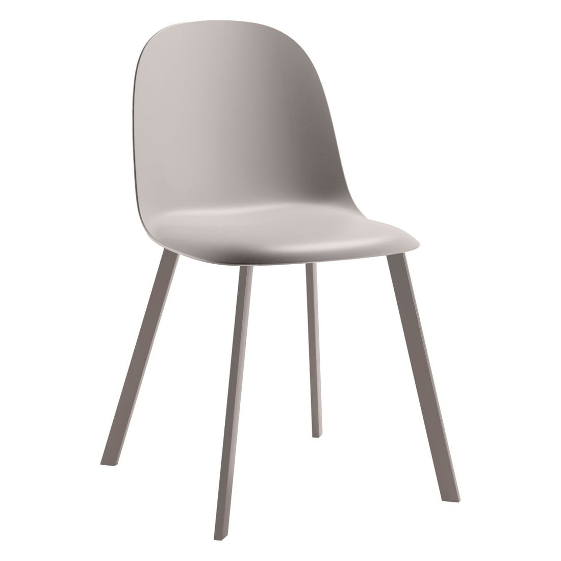 di mo di mo sedia mael in pp tortora con gambe in metallo sedia design moderna e resistente ean 8010402505494