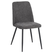 Chaise DI.MO Tracy en Tissu Gris Foncé 57x45x84 cm – Design Moderne