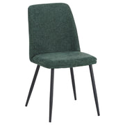 Chaise DI.MO Tracy en Tissu Vert Foncé 57x45x84 cm – Design Moderne