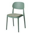 di mo di mo sedia yulia in polipropilene con seduta in tessuto verde salvia 515x42x815 cm ean 8010402523290