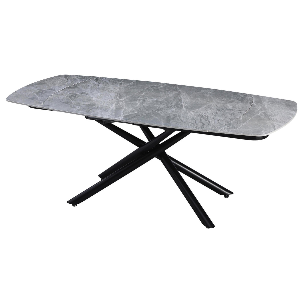 di mo di mo tavolo allungabile ryder 140200x90x76 cm top in ceramica grigio marmorizzato lucido ean 8010402491179