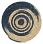 di mo di mo tovaglietta tonda hedy d 38 cm in paglia naturaleblu scuro sottopiatto decorativo tavola ean 8010402519545